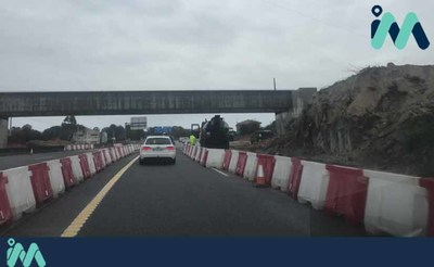 O avance nas obras da VAC Tui-A Guarda entre os enlaces da autova A-55 e Areas far necesario un corte de trfico nocturno entre o xoves e o venres desta semana