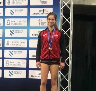 Mara Romeu Vicente consigue una medalla de bronce para el Atletismo Trega en pista cubierta