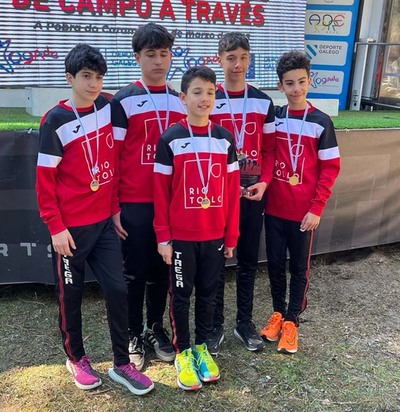 Deportistas de Atletismo Trega participan en el Campeonato de Galicia de campo a travs en edad escolar 2023