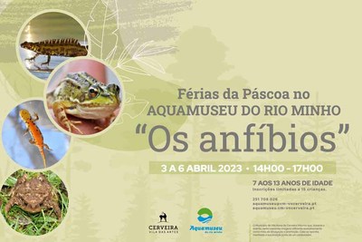 Vida dos anfbios  tema para Frias da Pscoa no Aquamuseu do rio Minho