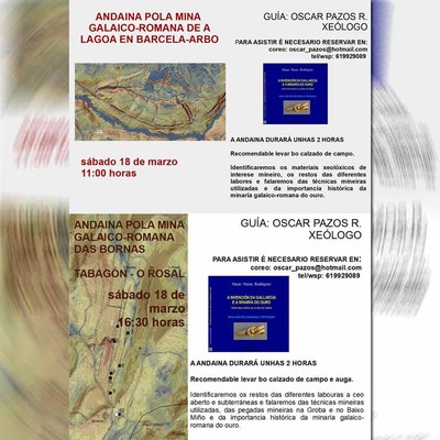 O xelogo scar Pazos convoca unha nova xornada de andainas pola minara galaico-romana