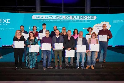 A Oficina de Turismo de Tui recibe o distintivo de calidade turstica SICTED na Gala de Turismo provincial