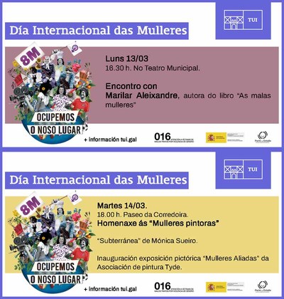 Literatura, pintura, comedia e un roteiro propostas esta semana na programacin do 8M