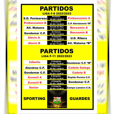 El Sporting Guards publica su programacin para este fin de semana