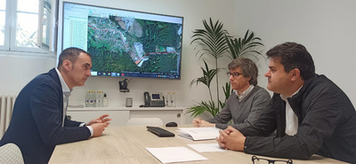 Deputacin y Tui analizan las prioridades de actuacin en las carreteras provinciales del municipio