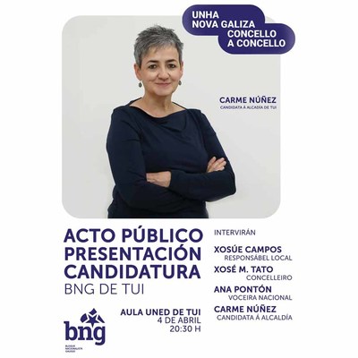 Presentacin da candidatura do BNG de Tui o martes 4 de abril