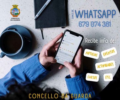 O Concello da Guarda estrea nova canle de comunicacin va Whatsapp