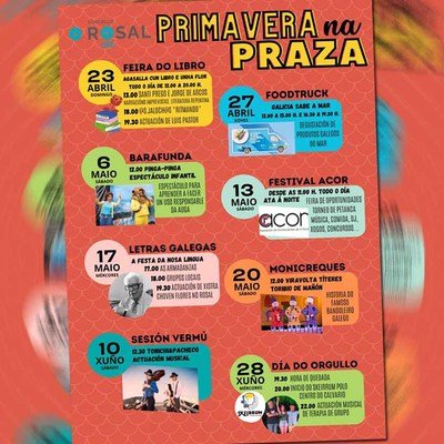 A primavera enche de actividade a Praza do Calvario no Rosal 