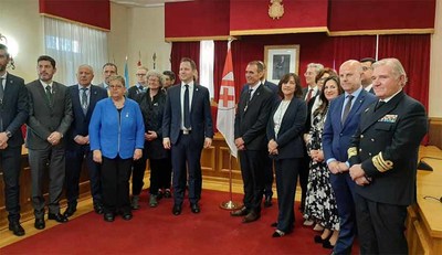 A Subdelegada do Goberno participa en Tui no X aniversario da firma do acordo de irmandamento entre Tui e Versmold