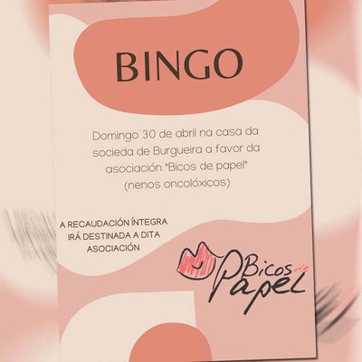Bingo Solidario el 30 de abril en Burgueira(Oia)