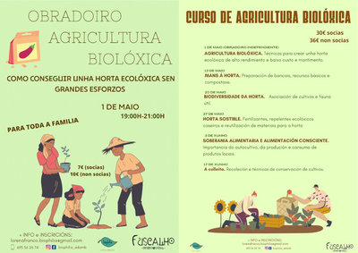 El CS Fuscalho organiza un curso de huerta ecolgica en los meses de mayo y junio
