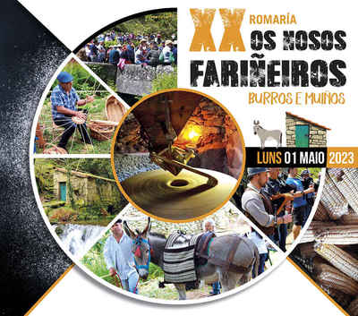 Tui celebra la XX Romera -Os nosos farieiros. Burros e muos-