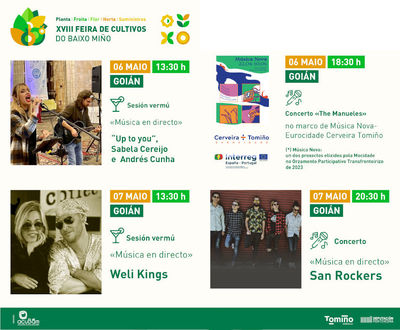 Verm entre plantas con msica en directo en la Feira de Cultivos do Baixo Mio