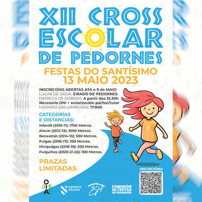 El tradicional Cross de Pedornes vuelve el 13 de mayo como carrera infantil