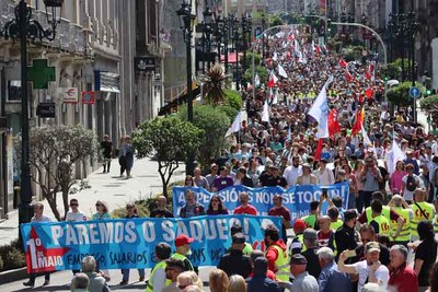 A clase traballadora galega toma as ras no 1 de Maio convocada pola CIG para reclamar emprego, salarios e pensins dignas