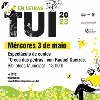 Raquel Queizs presenta hoxe mrcores na Biblioteca Municipal o contacontos -O Eco das Pedras-