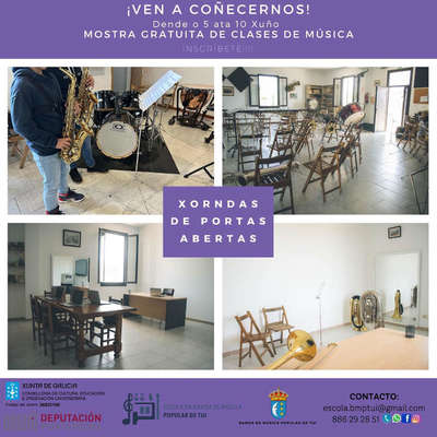 La Escuela de la Banda de Msica Popular de Tui celebra una semana de puertas abiertas