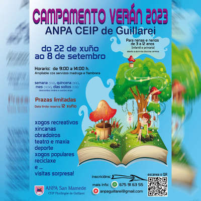 El ANPA del CEIP de Guillarei abre las inscripciones para su Campamento de Vern