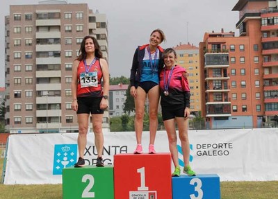 La marchadora guardesa Emilia Rodriguez Baz hace doblete