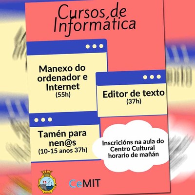 ltimos das para inscribirse nos novos cursos de informtica este vern na Aula CeMIT da Guarda