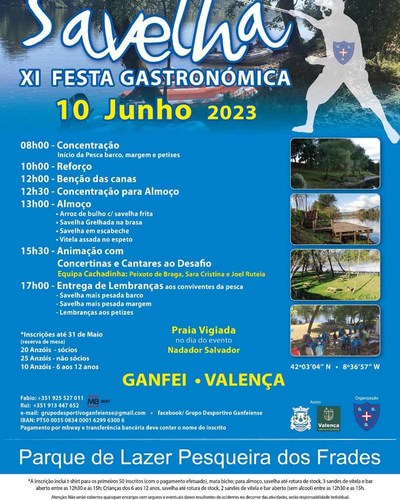XI Festa Gastronmica da Savelha na Pesqueira dos Frades - Ganfei - Valena