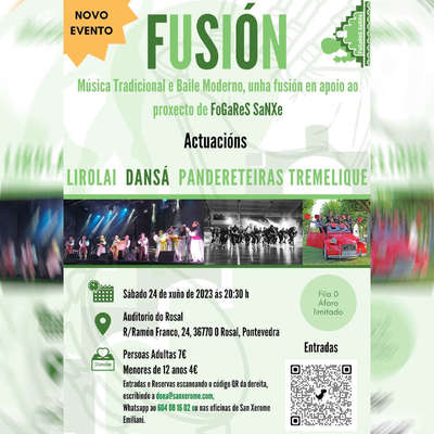 Msica, baile y solidaridad se fusionan con San Xerome en O Rosal
