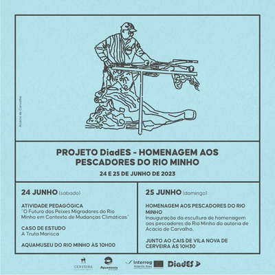 Cerveira inaugura escultura de homenagem aos pescadores do Rio Minho