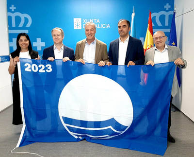 La Xunta otorga Bandera Azul a las playas de Area Grande y O Muo de A Guarda
