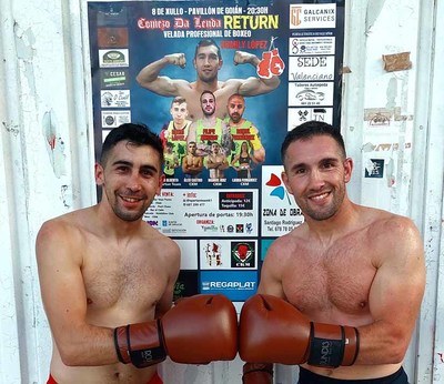 Os irmns David e Charly Lpez boxearn xuntos o 8 de xullo