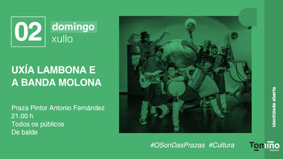 -Uxa Lambona e a Banda Molona- traen temas tradicionales con nuevos aires a Tomio