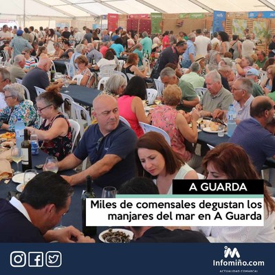 Miles de comensales degustan los manjares del mar en A Guarda