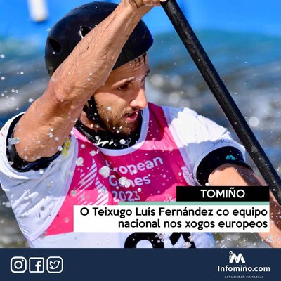 O Teixugo Lus Fernndez co equipo nacional nos xogos europeos