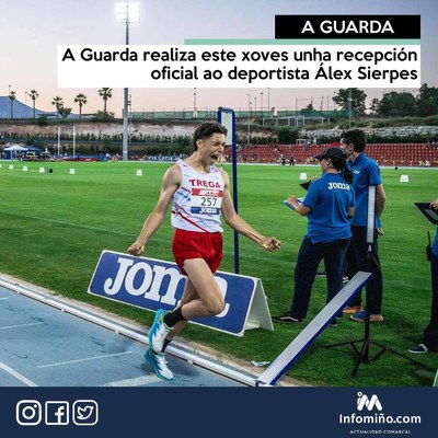 A Guarda realiza este xoves unha recepcin oficial ao deportista lex Sierpes