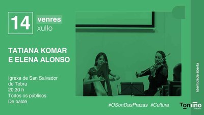 Tatiana Komar e Elena Alonso tocan as novas partituras do ciclo -Msica e Romnico- de Tomio
