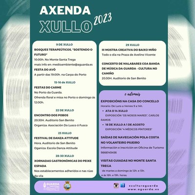A Guarda contina con la programacin de actividades del mes de julio