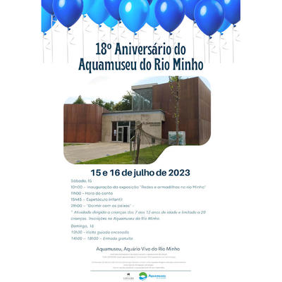 Aquamuseu assinala 18 aniversrio com programaao familiar