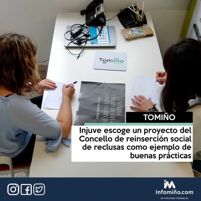 Injuve escoge un proyecto del Concello de Tomio de reinsercin de reclusas como ejemplo de buenas prcticas
