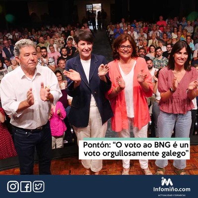 Pontn: O voto ao BNG  un voto orgullosamente galego
