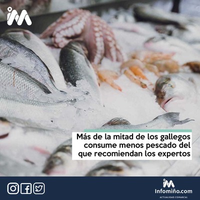 Ms de la mitad de los gallegos consume menos pescado del que recomiendan los expertos