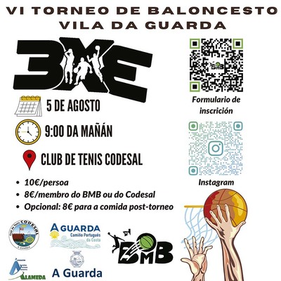 A Guarda acoge el VI Torneo de Vern 3x3 de Baloncesto el 5 de agosto
