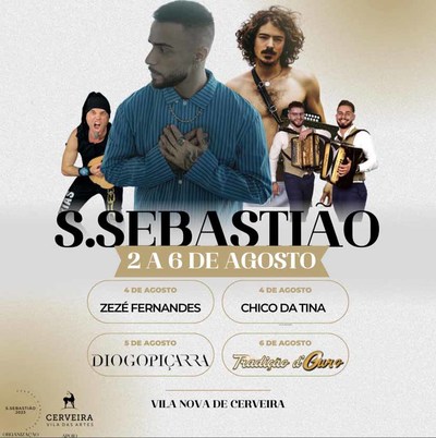 Festas Concelhias em Honra de S. Sebastiao 2023 com animaao para todas as idades