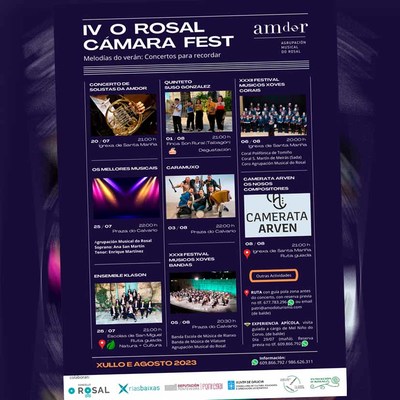 A cuarta edicin do Rosal Cmara Fest xa enche o concello do Rosal de msica