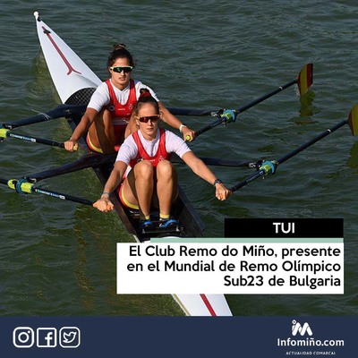 El Club Remo do Mio, presente en el Mundial de Remo Olmpico Sub23 de Bulgaria