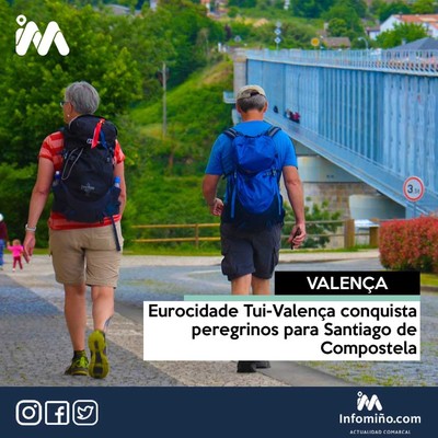Eurocidade Tui-Valena conquista peregrinos para Santiago de Compostela