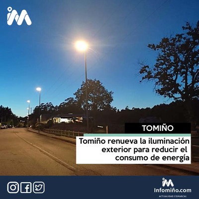 Tomio renueva la iluminacin exterior para reducir el consumo de energa