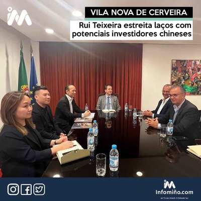 Rui Teixeira estreita laos com potenciais investidores chineses