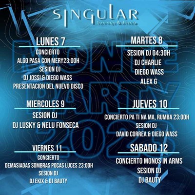 Festas do Monte 2023 en A Guarda: Programacin de Actividades en el Singular Lounge & Disco