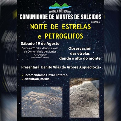 La Comunidad de Montes de Salcidos celebra este sbado una Noite de Estrelas e Petroglifos
