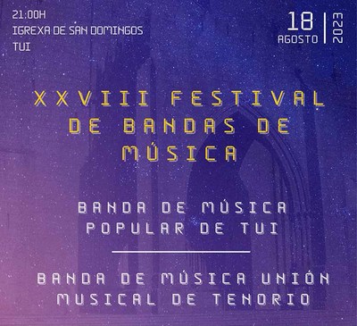La Popular de Tui y la Musical de Tenorio protagonizan este viernes el XXXVIII Festival de Bandas de Msica