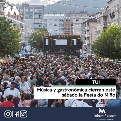 Msica y gastronoma cierran este sbado la Festa do Mio de Tui